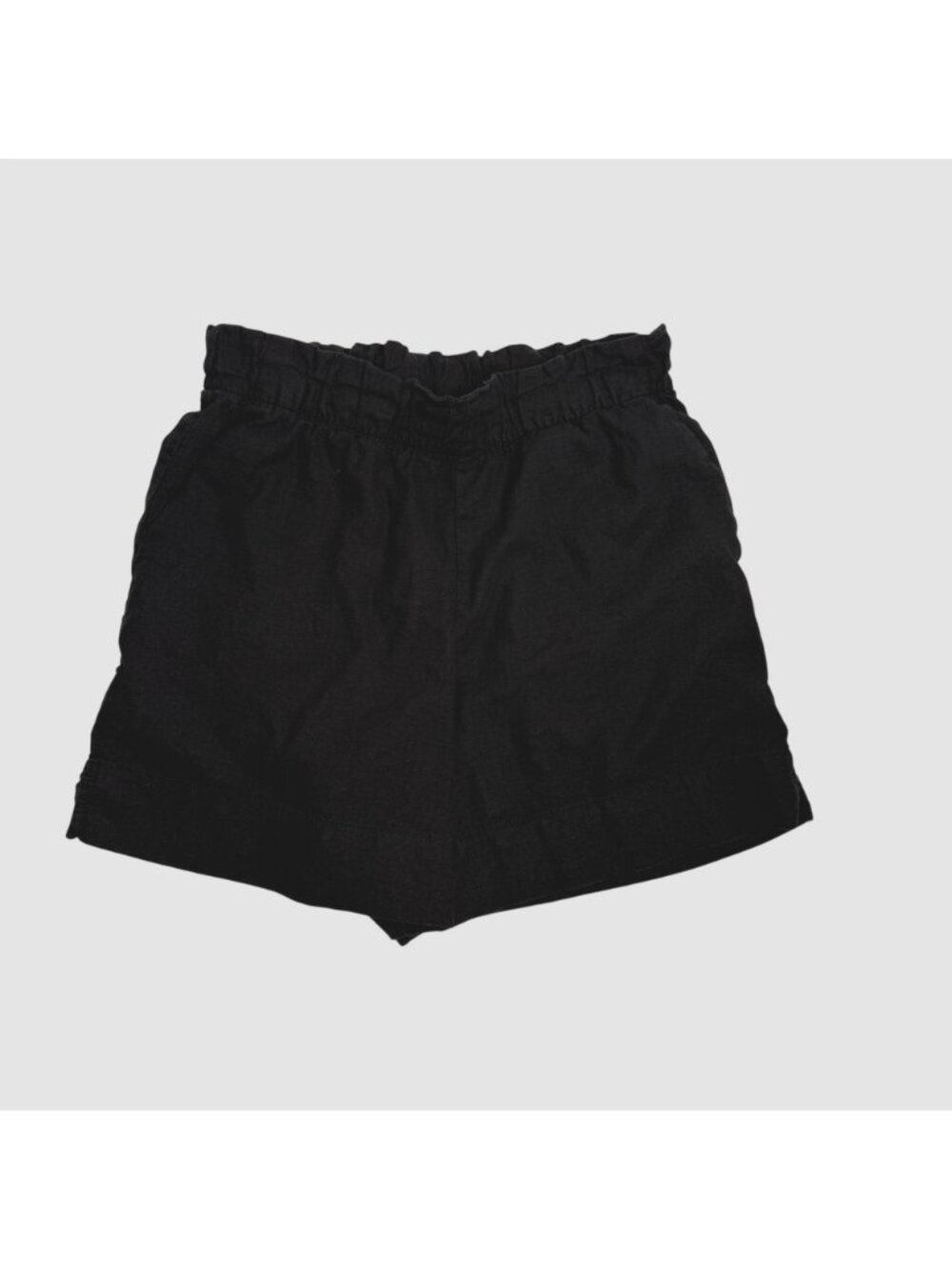Gap Linen Blend Pull On Shorts Black XS 5" Inseam Minimalist Preppy Coastal - Picture 3 of 7